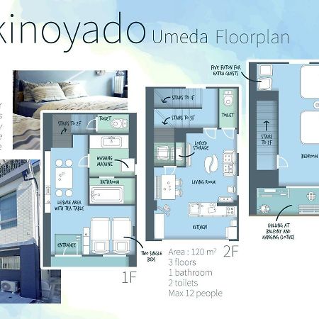 Yukinoyado Umeda Apartment Osaka Exterior photo